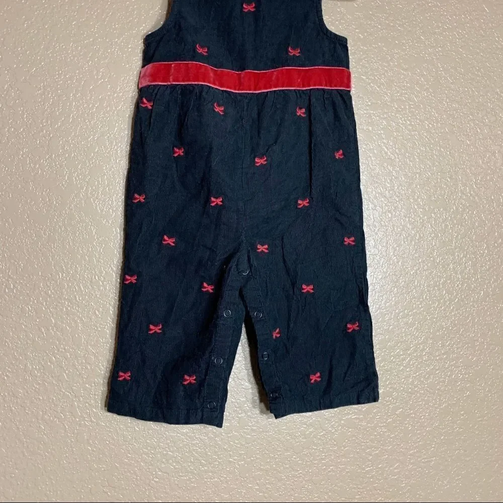 ‎Gymboree toddler girl black corduroy jumpsuit